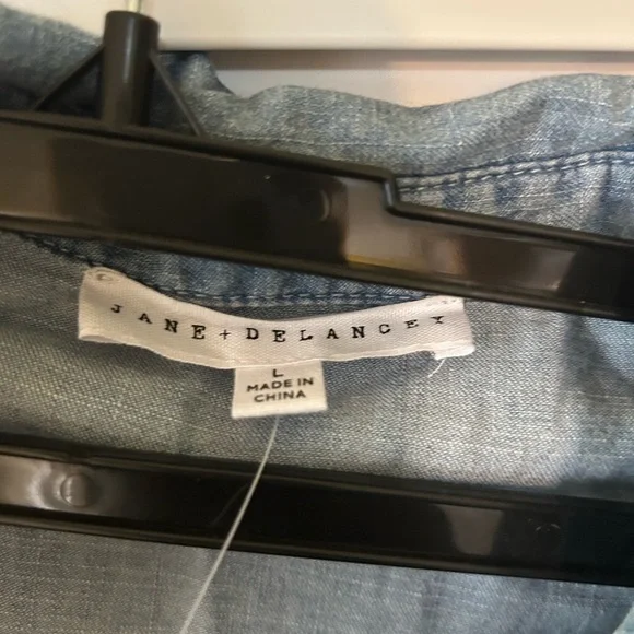 Jane and Delancey Blue Button Down Shirt - Picture 2 of 3